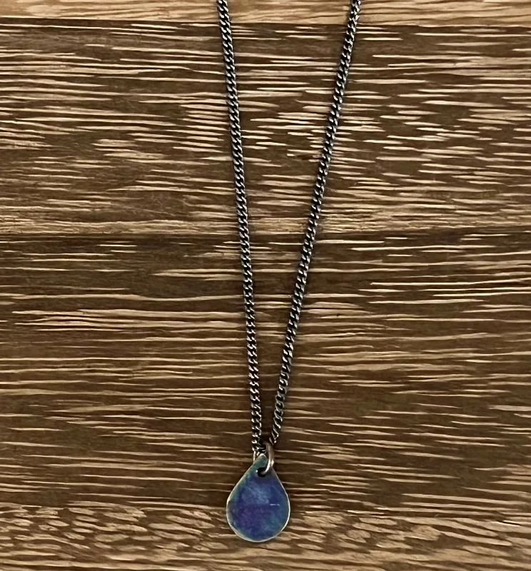 gemstone pendant necklaces for women -gemstone pendant necklaces for women -SSD Jewelry Tiny Sky Teardrop Necklace