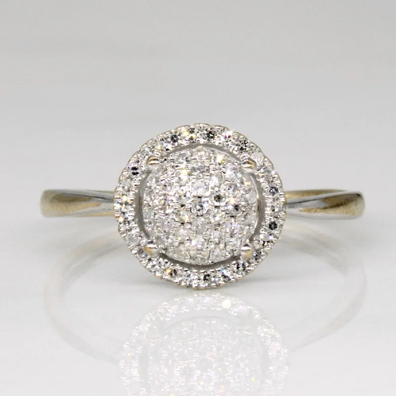 luxury platinum rings -luxury platinum rings -Pave Set Diamond Ring | 0.12ctw | SZ 5.5 |