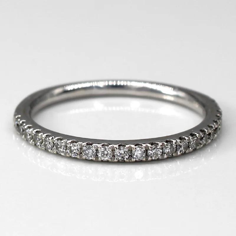 trendy rings for women -trendy rings for women -Pave Set Diamond Semi Eternity Ring | 0.20ctw | SZ 5.75 |