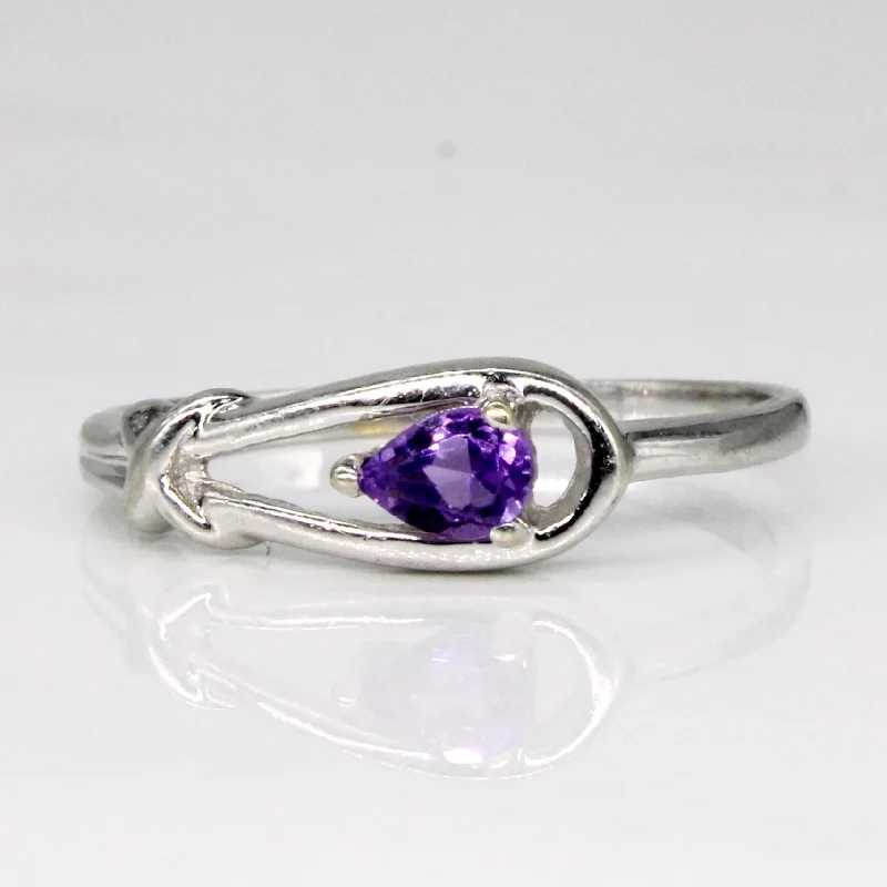 gold promise rings for women -gold promise rings for women -Amethyst Ring | 0.10ct | SZ 4.75 |