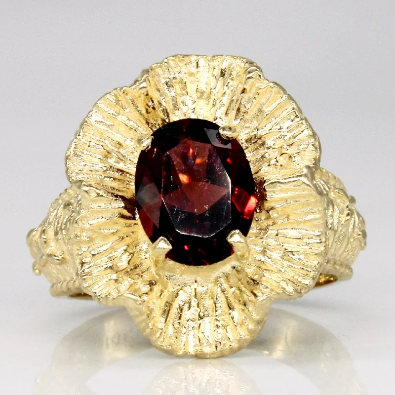 vintage wedding rings for women -vintage wedding rings for women -Garnet Cocktail Ring | 2.00ct | SZ 5.75 |