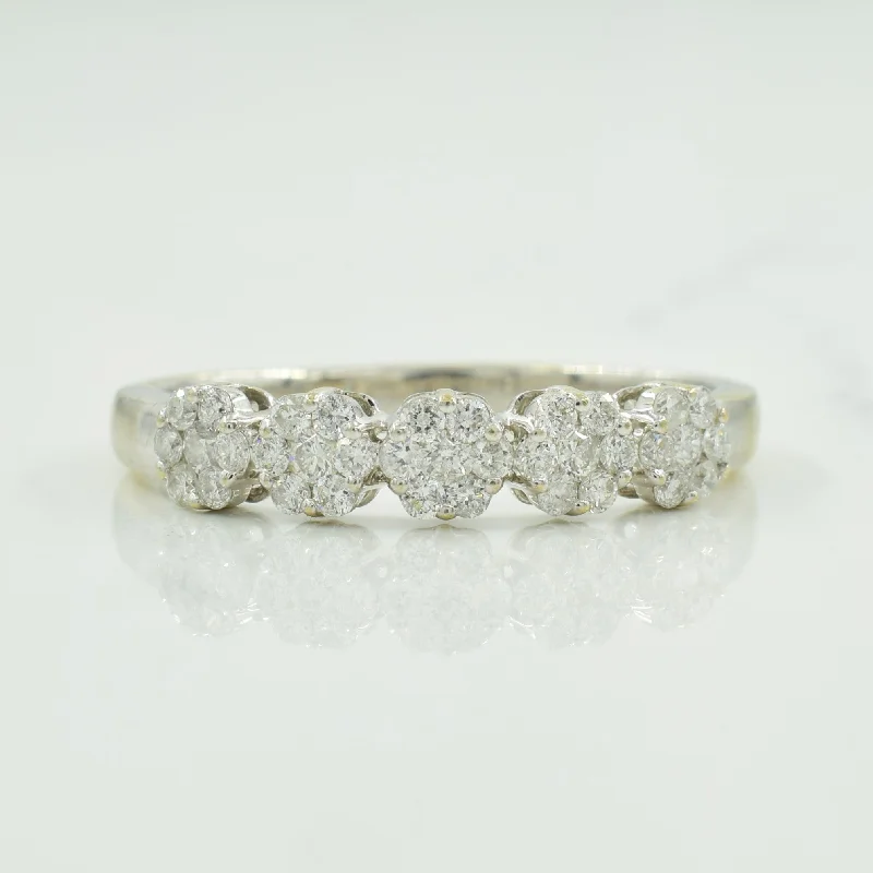 vintage engagement rings for women -vintage engagement rings for women -Cluster Diamond Ring | 0.40ctw | SZ 8.5 |