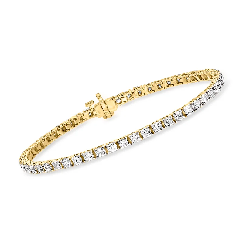 unique charm bracelets for women -unique charm bracelets for women -Ross-Simons Diamond Tennis Bracelet in 14kt Yellow Gold