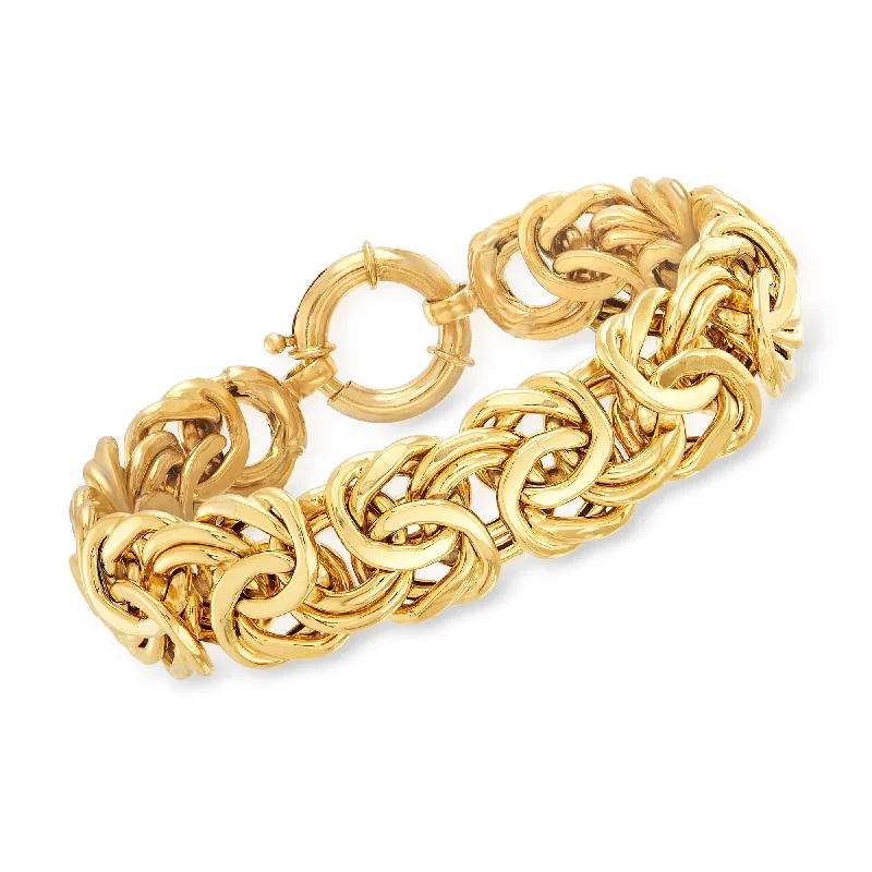 elegant bracelets for women -elegant bracelets for women -Ross-Simons 18kt Yellow Gold Byzantine Bracelet