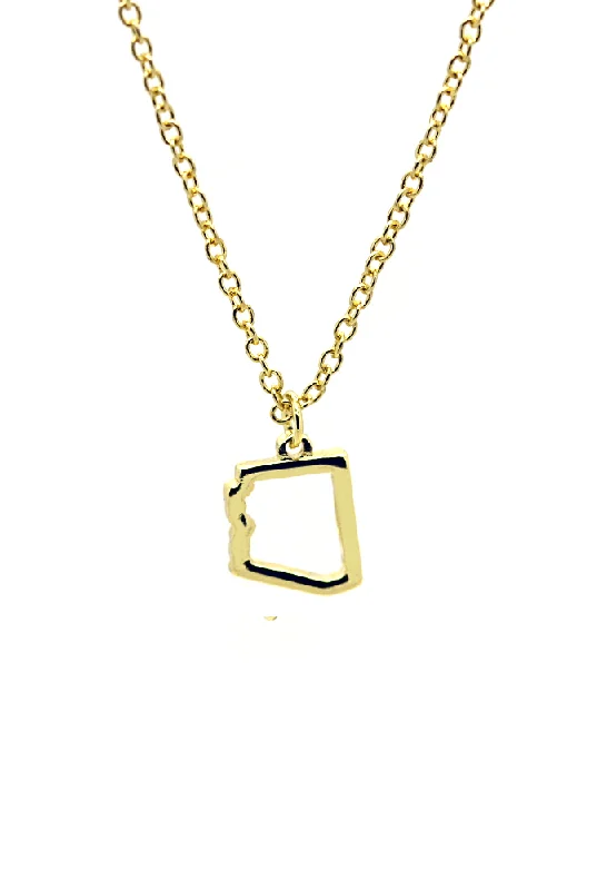 luxury pendant necklaces for women -luxury pendant necklaces for women -Arizona State Gold Necklace