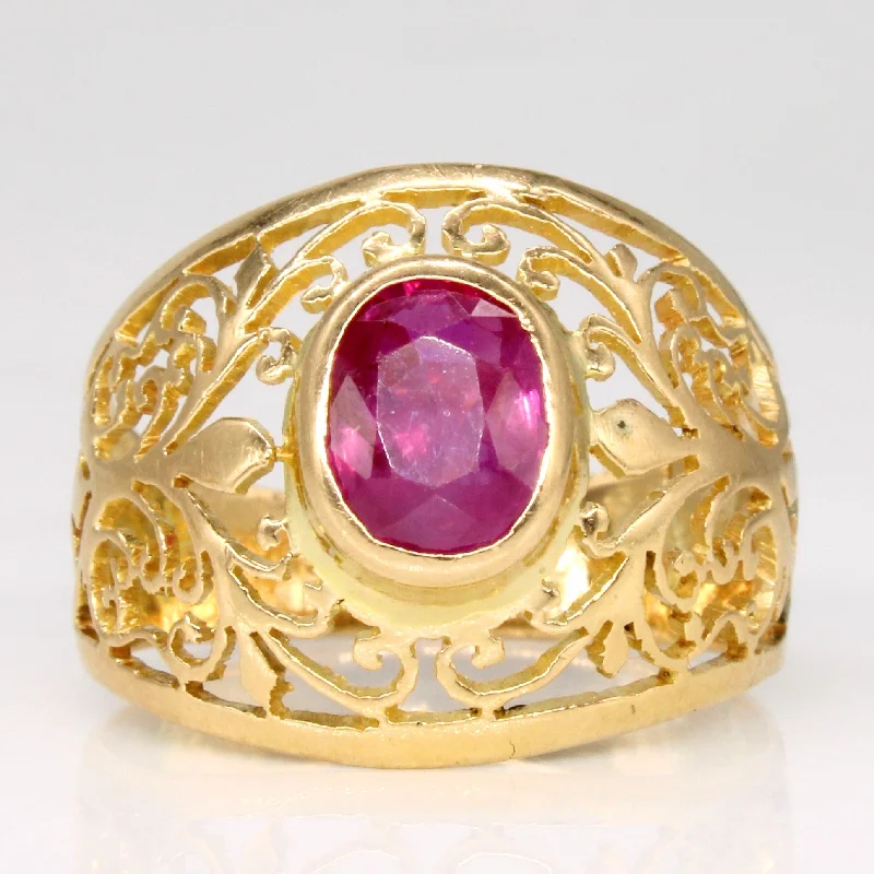 promise rings for women -promise rings for women -Ruby Cocktail Ring | 1.60ct | SZ 7.5 |