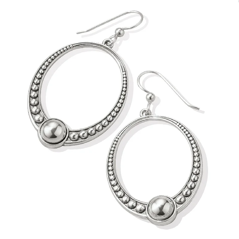 hoop earrings for evening wear -hoop earrings for evening wear -Pretty Tough Oval French Wire Earrings JA7820