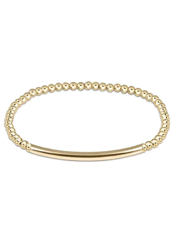 luxury silver bangles -luxury silver bangles -Enewton Extends - Bliss Bar Smooth 3mm Bead Bracelet - Gold