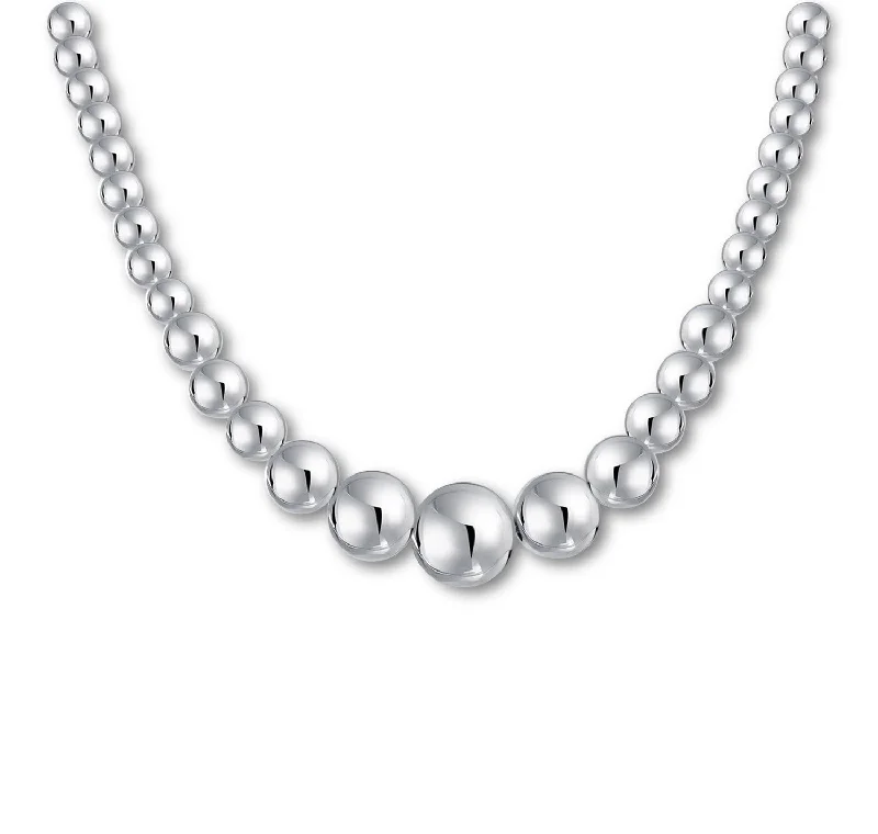 stacked necklaces for women -stacked necklaces for women -Graduated Ball Beads Necklace