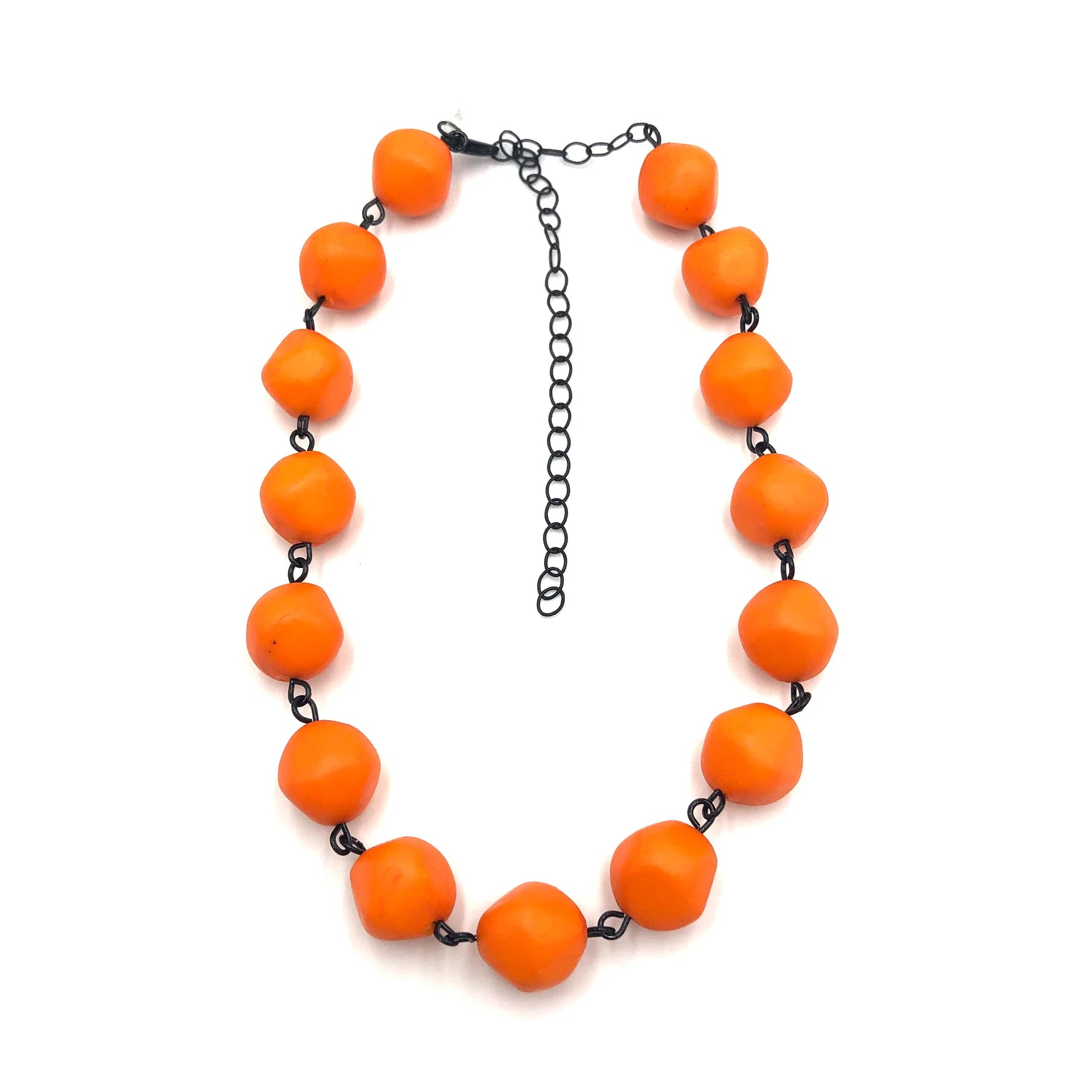 statement necklaces for women -statement necklaces for women -Orange Nugget Amelia Necklace