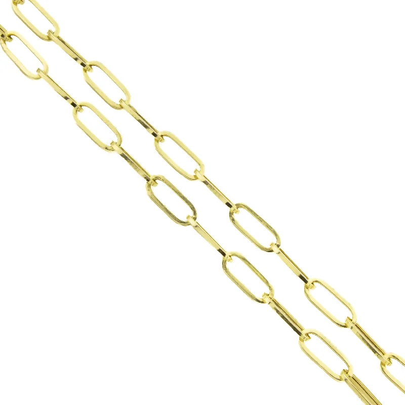 contemporary necklaces for women -contemporary necklaces for women -6.5mm Wide Paperclip Link 18" Chain Necklace in 14K Yellow Gold