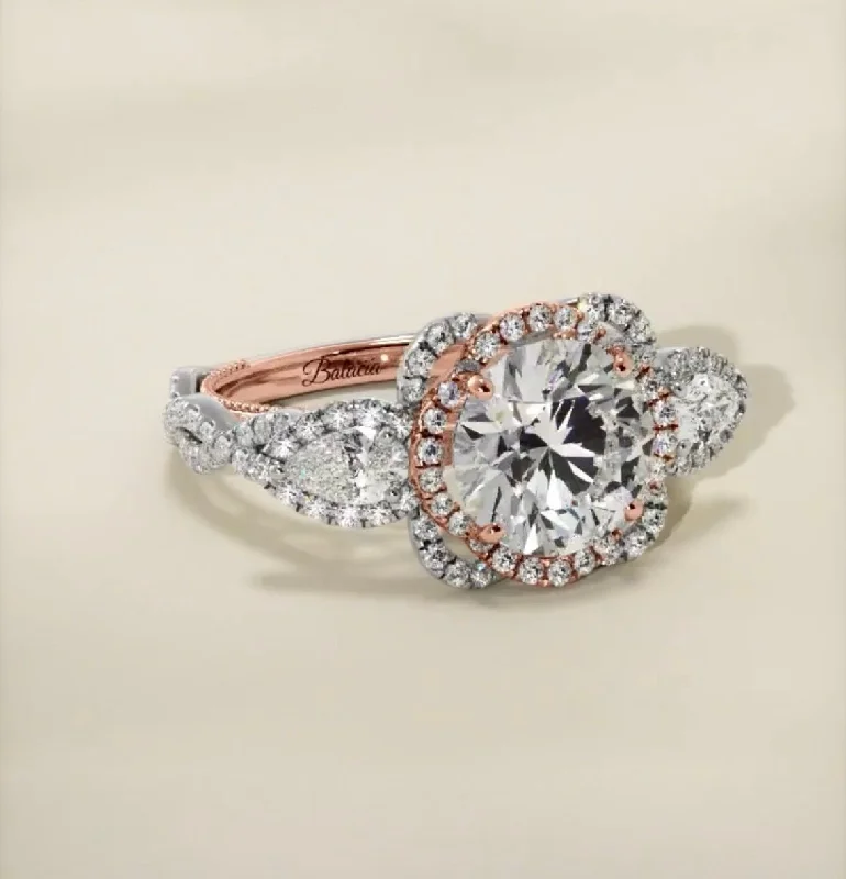 halo engagement rings for women -halo engagement rings for women -Lauren Custom Engagement Ring