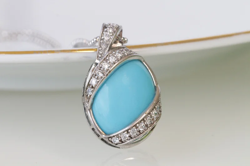 vintage style necklaces for women -vintage style necklaces for women -TURQUOISE SILVER NECKLACE