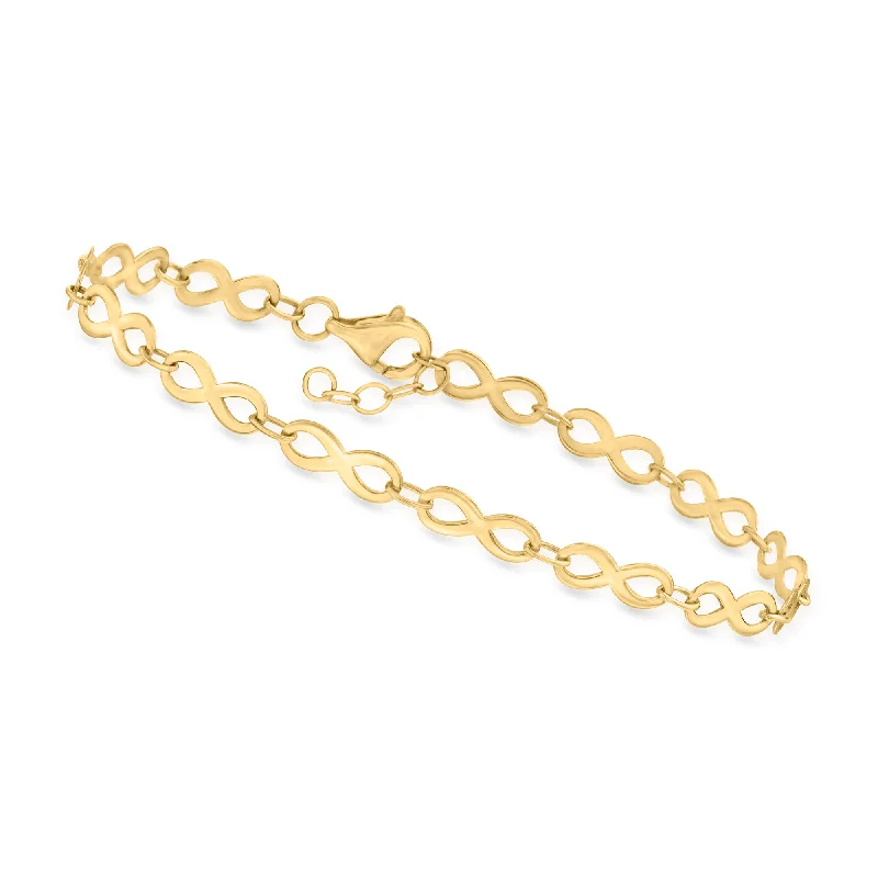 elegant tennis bracelets for women -elegant tennis bracelets for women -Canaria 10kt Yellow Gold Infinity-Link Bracelet