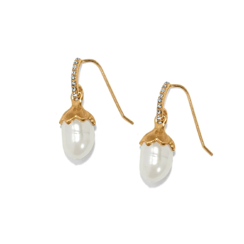 luxury earrings for women -luxury earrings for women -Everbloom Pearl Drop Earrings - JA9965