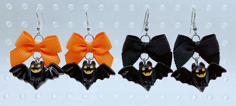 custom earrings for women -custom earrings for women -Halloween Bat Earrings (2 Colors)