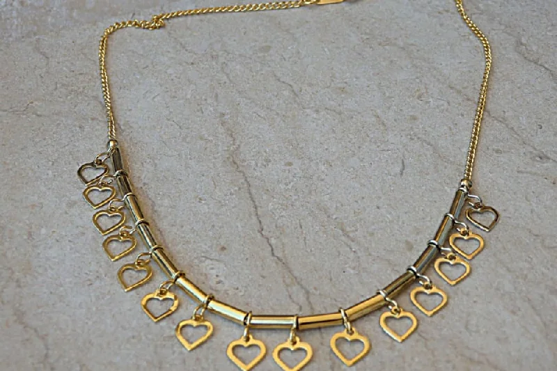 long necklaces for women -long necklaces for women -Heart bib necklace