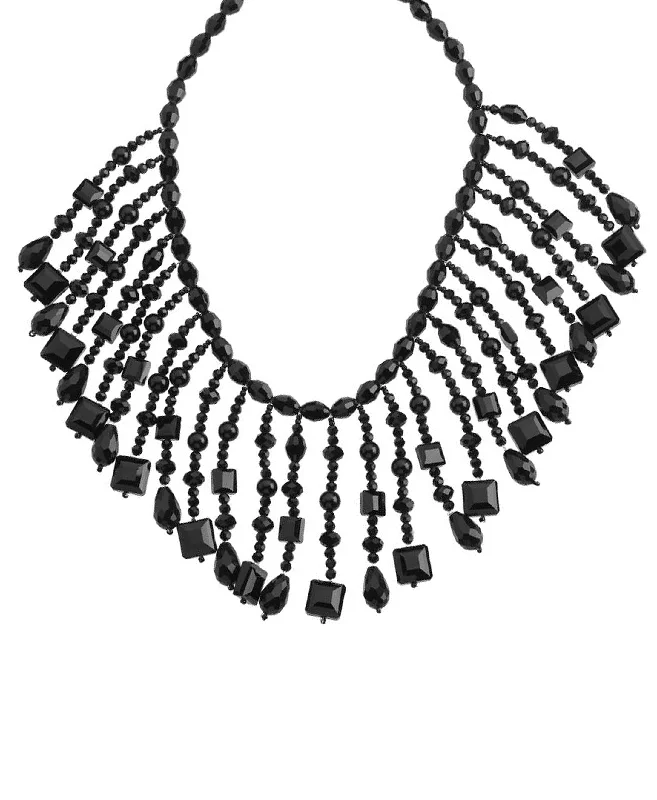 luxury necklaces for women -luxury necklaces for women -Beaded Fringe Statement Necklace