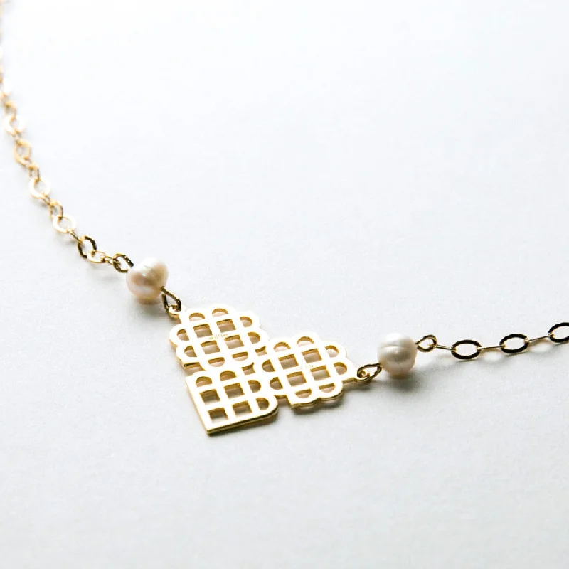 hand-crafted gold necklaces for women -hand-crafted gold necklaces for women -Millie Heart Necklace