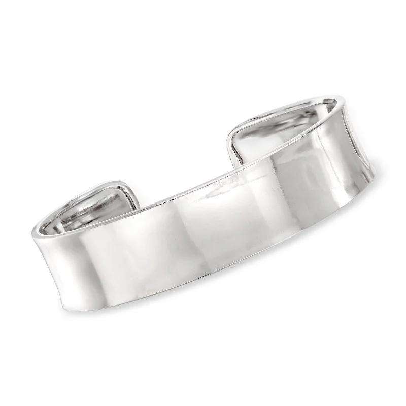 elegant crystal bracelets for women -elegant crystal bracelets for women -Ross-Simons Italian Sterling Silver Polished Cuff Bracelet