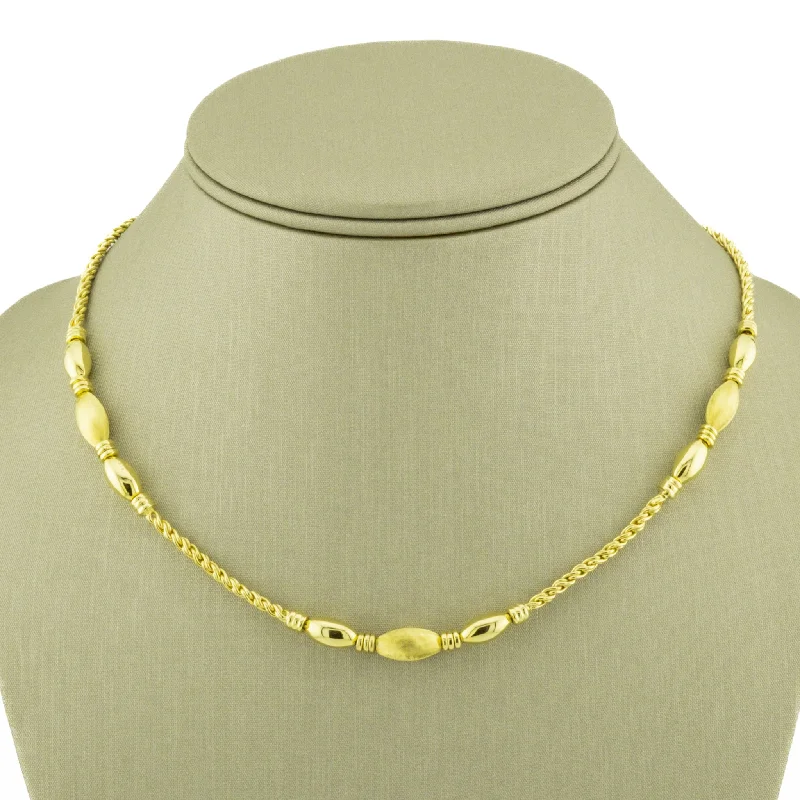 elegant heart-shaped necklaces for women -elegant heart-shaped necklaces for women -Chiampesan Fashion 16" Necklace in 18K Yellow Gold