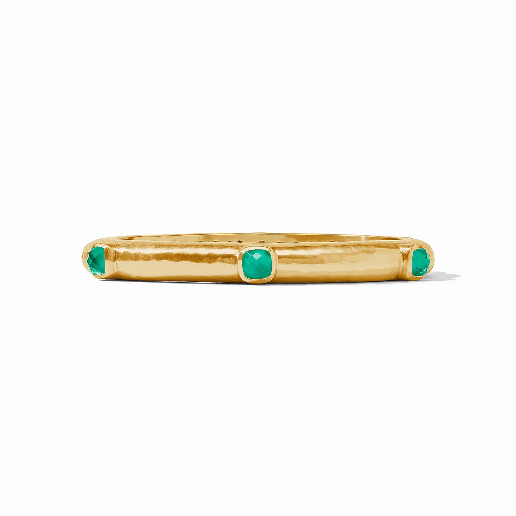 personalized bangles for women -personalized bangles for women -Julie Vos - Catalina Stone Hinge Bangle - Emerald Green