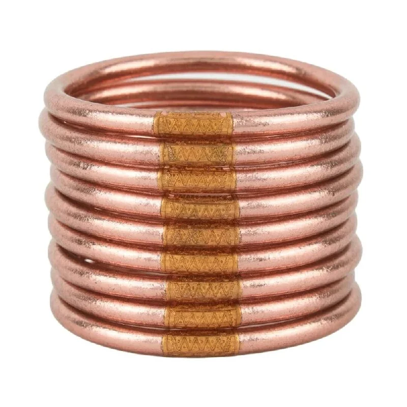 designer bracelets for women -designer bracelets for women -Budha Girl - All Weather Bangles® - Rose Gold