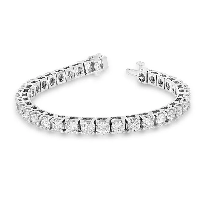 vintage style bracelets -vintage style bracelets -Diana M. 4.59 Carat Diamond Tennis Bracelet