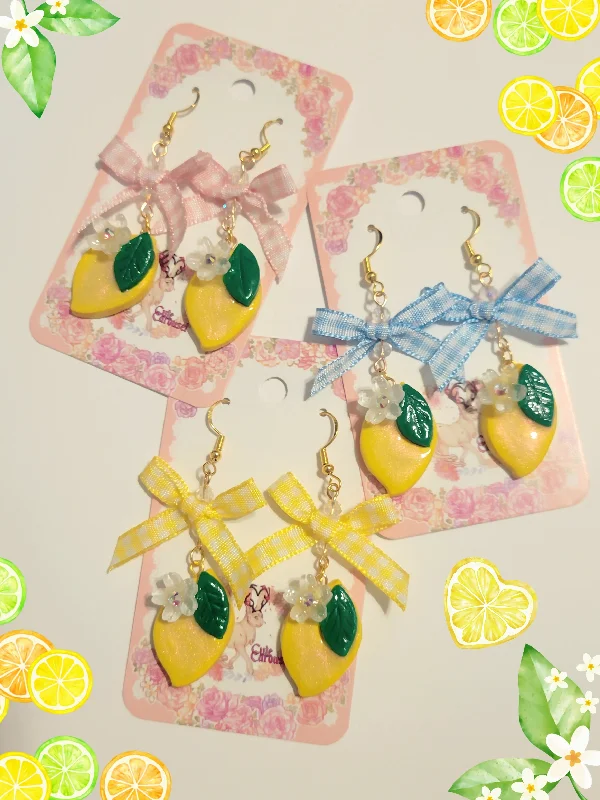 women’s sterling silver earrings -women’s sterling silver earrings -Lemon Blossom Earrings