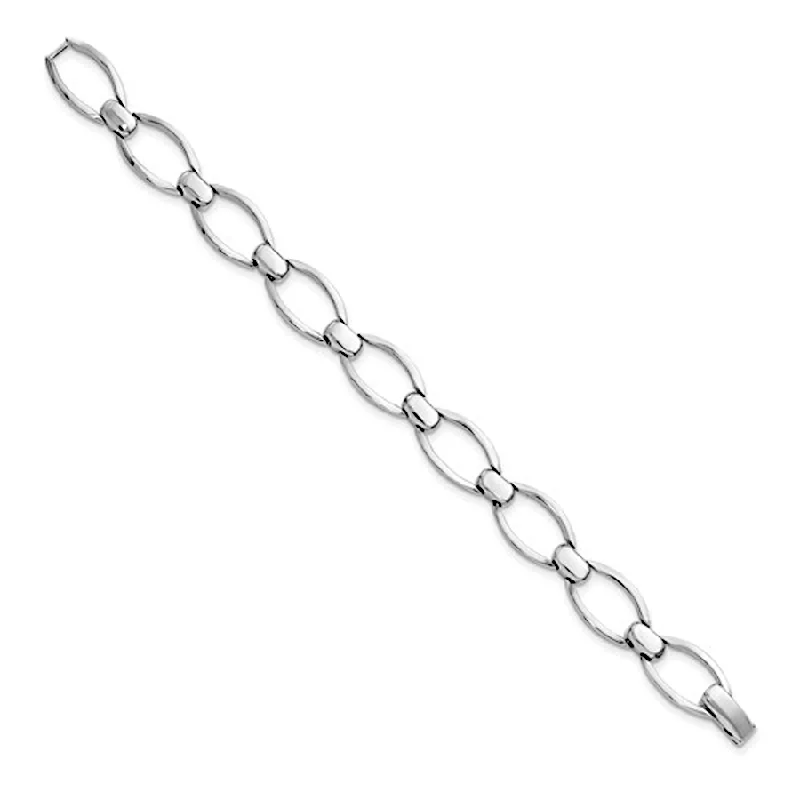 bangles with diamonds for women -bangles with diamonds for women -Sterling Silver Polished Link Bracelet