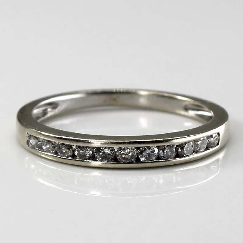 luxury platinum rings -luxury platinum rings -Channel Set Diamond Band | 0.18ctw | SZ 5 |