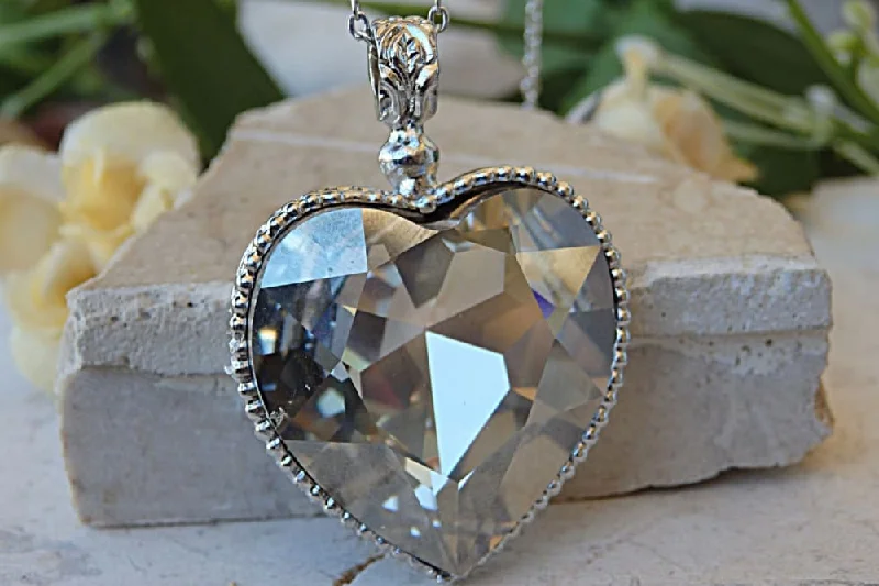 luxury fashion necklaces for women -luxury fashion necklaces for women -Silver heart necklace