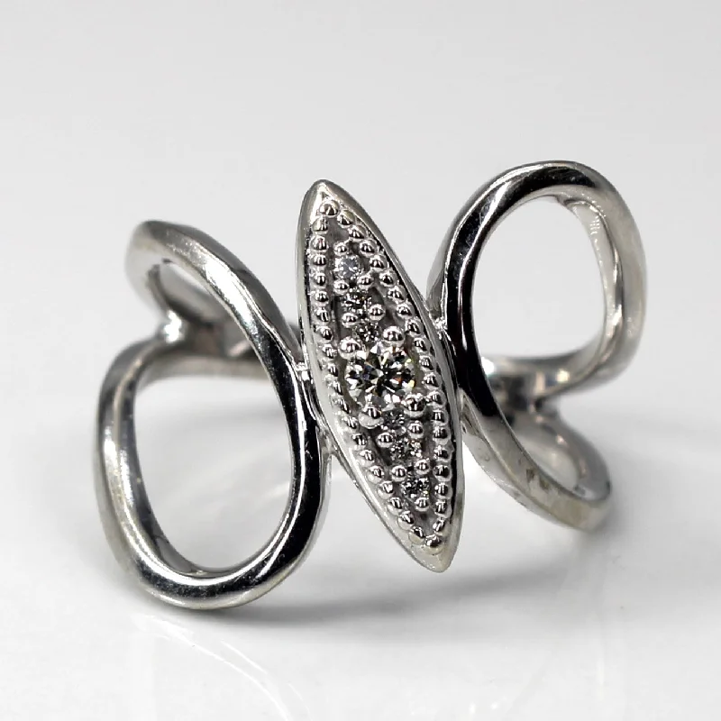 bridesmaid rings for women -bridesmaid rings for women -Open Shank Diamond Ring | 0.10ctw | SZ 5 |