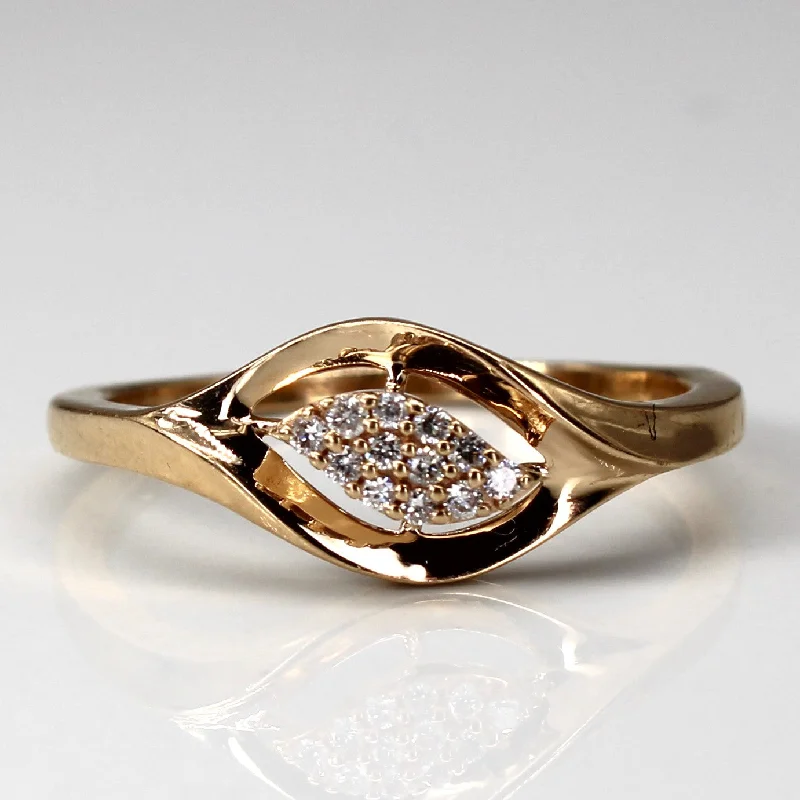 fashion rings for women -fashion rings for women -Cluster Set Diamond Ring | 0.12ctw| SZ 7.5 |