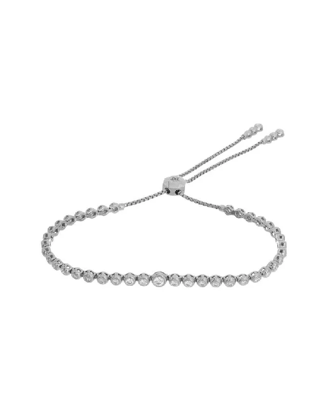 unique charm bracelets for women -unique charm bracelets for women -Diana M. 1.00 Carat Diamond Bolo Bracelet