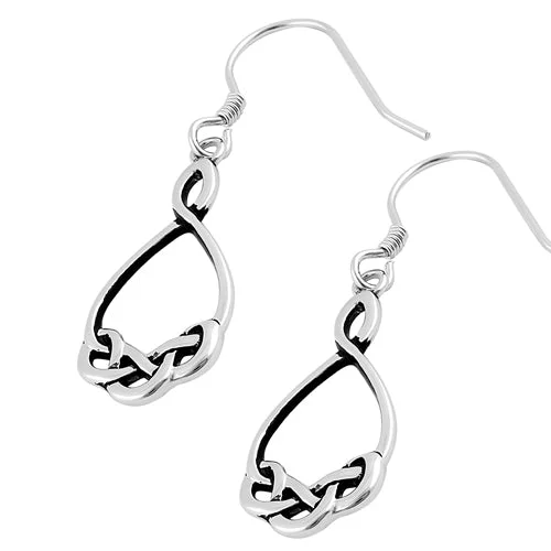 bohemian earrings for women -bohemian earrings for women -Sterling Silver Celtic Dangling Earrings