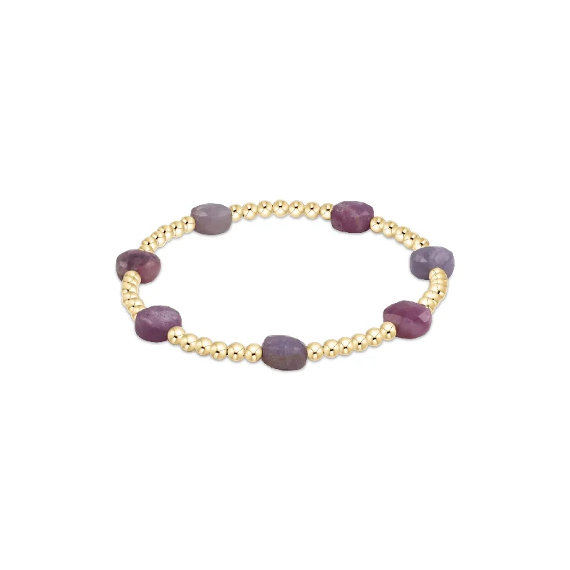 luxurious diamond bracelets -luxurious diamond bracelets -Enewton - Admire Gold 3mm Bead Bracelet - Ruby