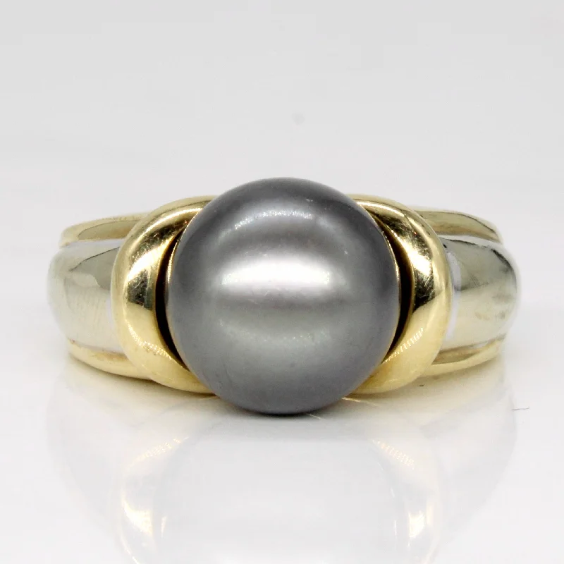 women’s rings -women’s rings -Black Pearl Cocktail Ring | SZ 5.25 |