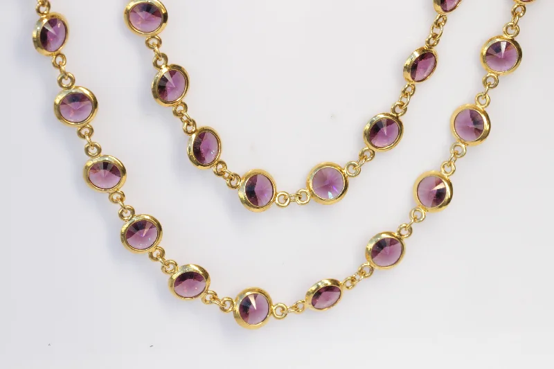 large statement necklaces for women -large statement necklaces for women -PURPLE GOLD NECKLACE