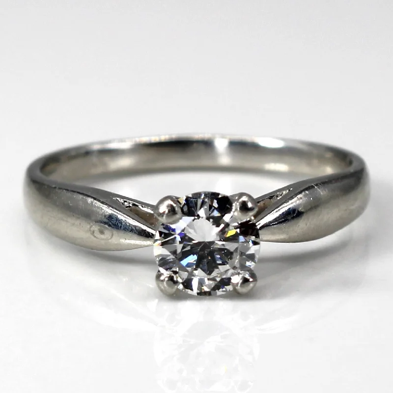 vintage style rings for women -vintage style rings for women -Vintage Canadian Platinum Solitaire Diamond Ring | 0.55ct SI1/SI2 H/I | SZ 6.25 |