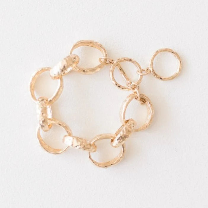 rose gold bangles for women -rose gold bangles for women -Leslie Curtis - Georgann Gold Chunky Bracelet