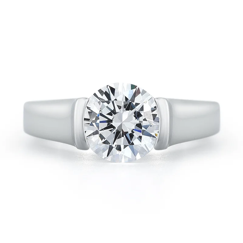 radiant cut engagement rings -radiant cut engagement rings -Entre Nous Inside Diamond Line Engagement Ring