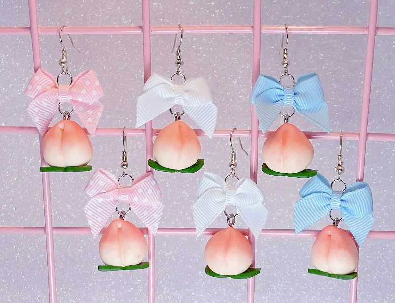 unique earrings for women -unique earrings for women -Peach Earrings (3 Colors)