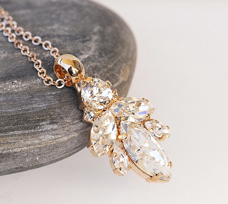 delicate crystal necklaces for women -delicate crystal necklaces for women -Bridal Necklace