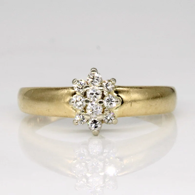 luxury diamond rings -luxury diamond rings -'Birks' Diamond Cluster Ring | 0.18ctw | SZ 7.25 |