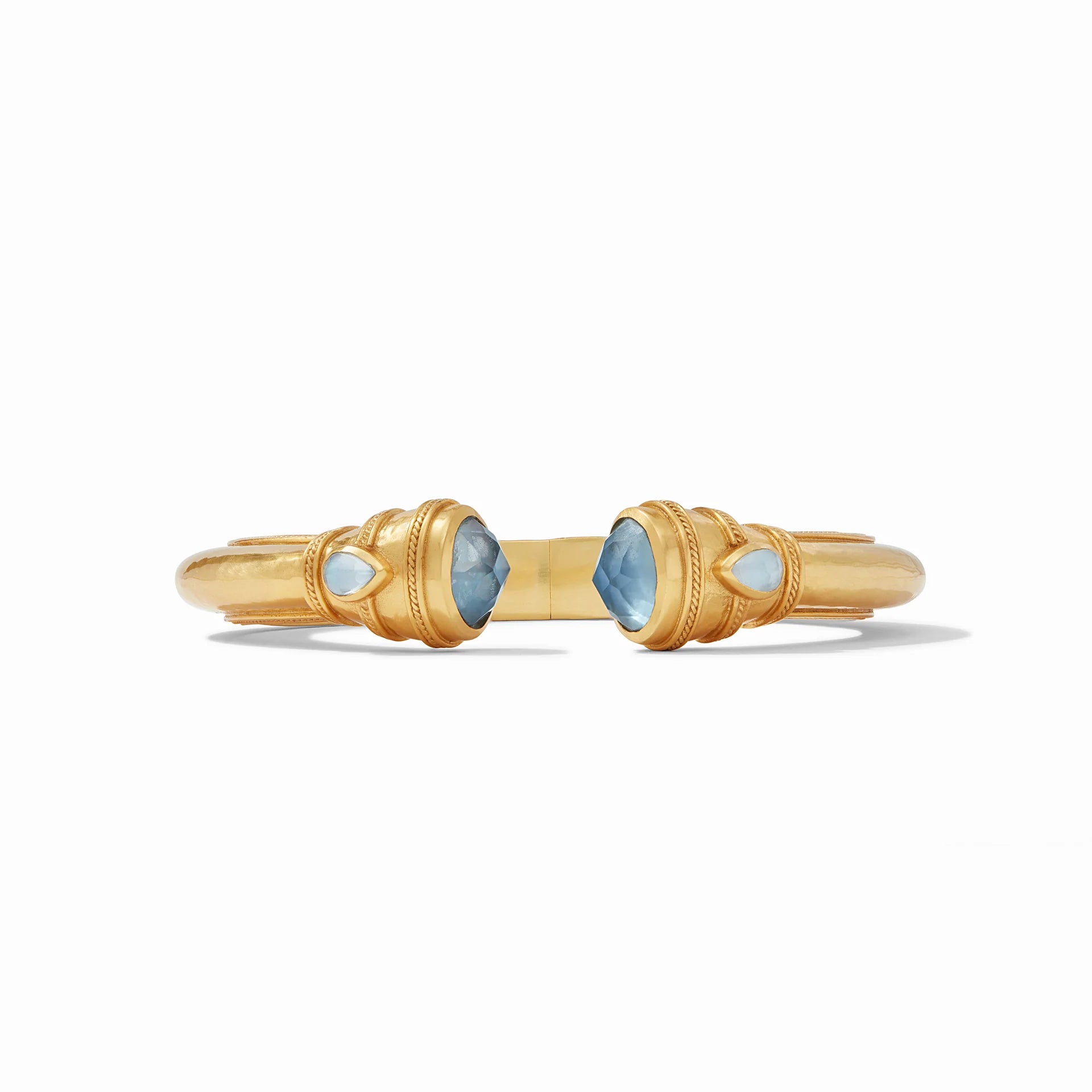 bangle bracelets for women -bangle bracelets for women -Julie Vos - Cannes Demi Cuff - Iridescent Chalcedony Blue