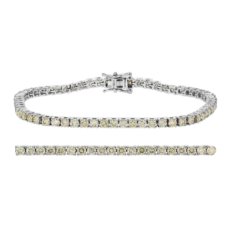 bangles with diamonds for women -bangles with diamonds for women -5 cttw Diamond Tennis Bracelet 14K White Gold Round Prong Set 7 Inch