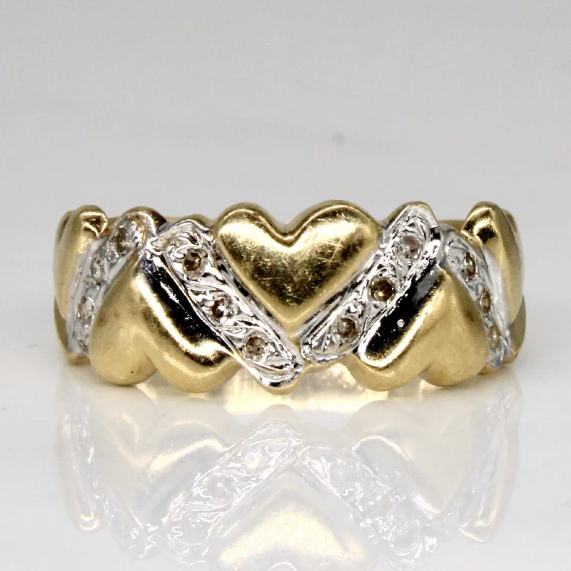 classic solitaire rings -classic solitaire rings -Diamond Heart Ring | 0.06ctw | SZ 6 |