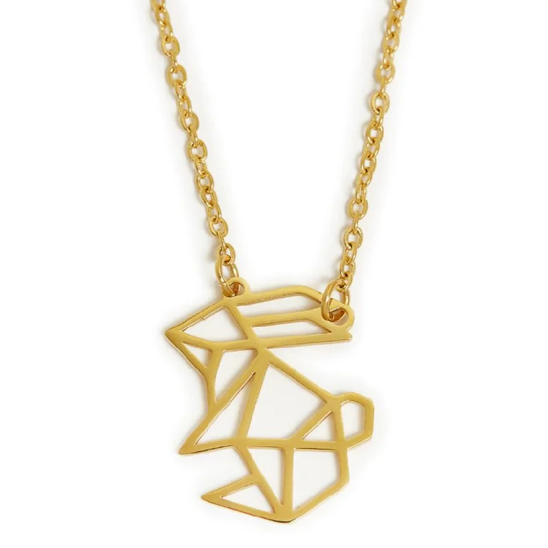 dainty necklaces for women -dainty necklaces for women -Annie Oak Rabbit Geometric Necklace