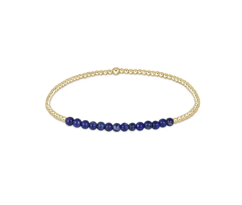 silver bangles for women -silver bangles for women -Enewton - gold bliss 2mm bead bracelet - lapis